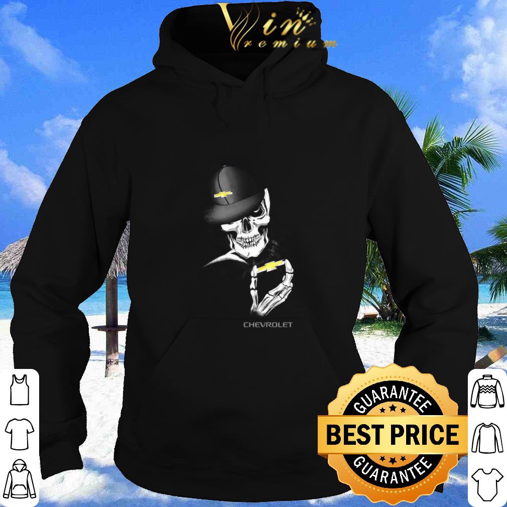 7b559ec8 official skeleton skull chevrolet logo shirt 4 - Official Skeleton Skull Chevrolet Logo shirt