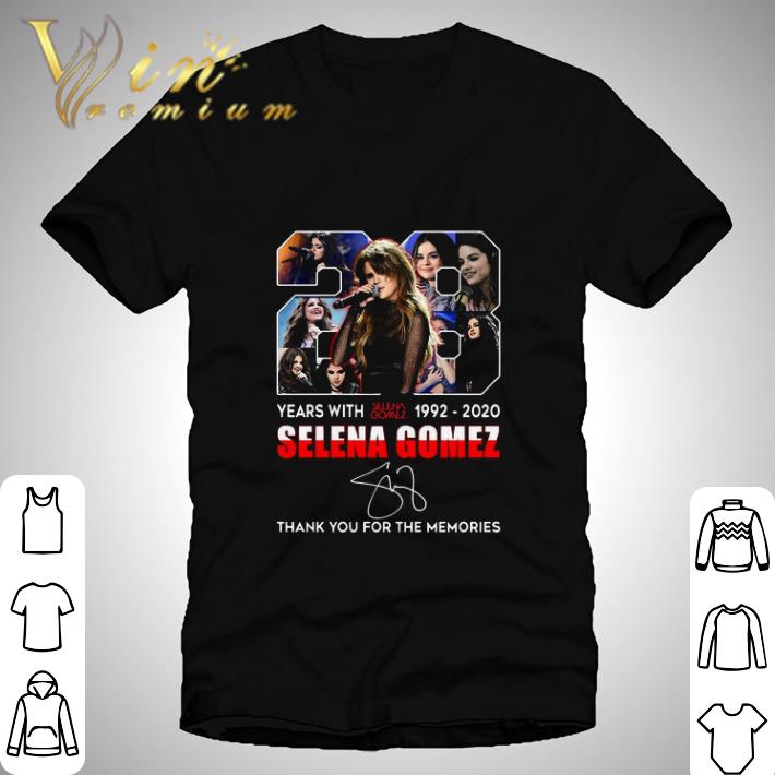 28 Years With Selena Gomez 1992-2020 Signature shirt