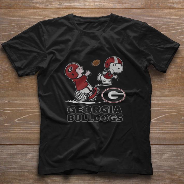 Original Charlie Brown And Snoopy Georgia Bulldogs Football shirt