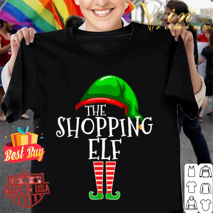 Shopping Elf Group Matching Family Christmas Gift Shopper shirt
