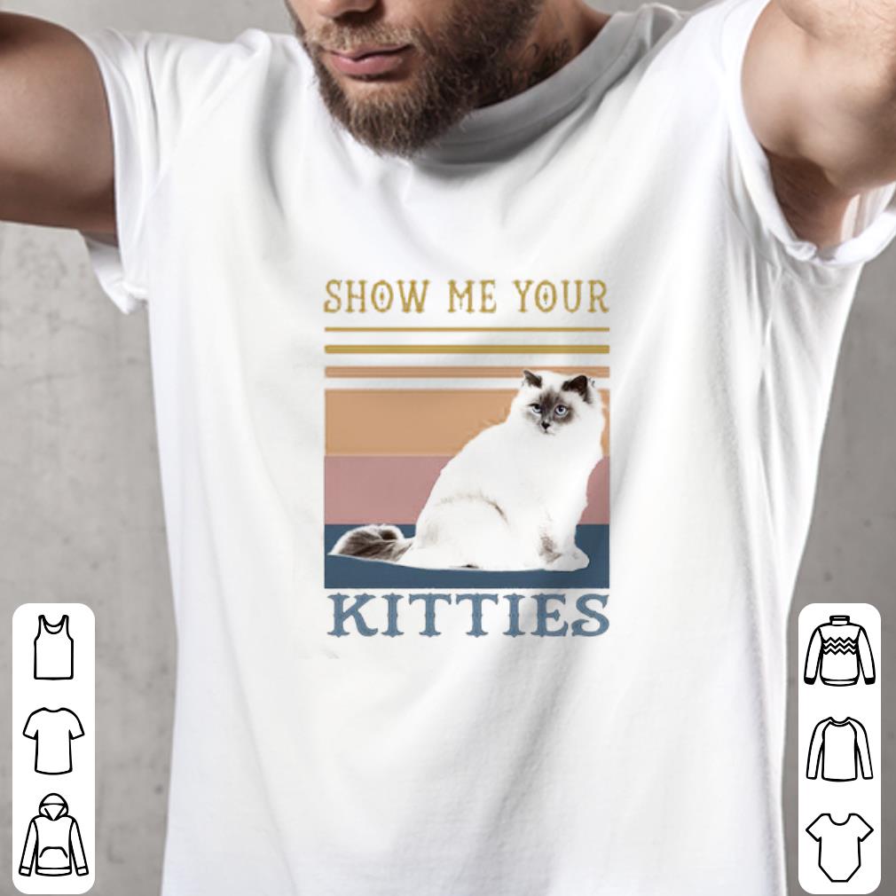 Nice Vintage Show Me Your Kitties Car Fat Retro shirt