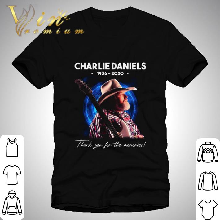 Charlie Daniels 1936 2020 Thank You For The Memories Guitarist shirt