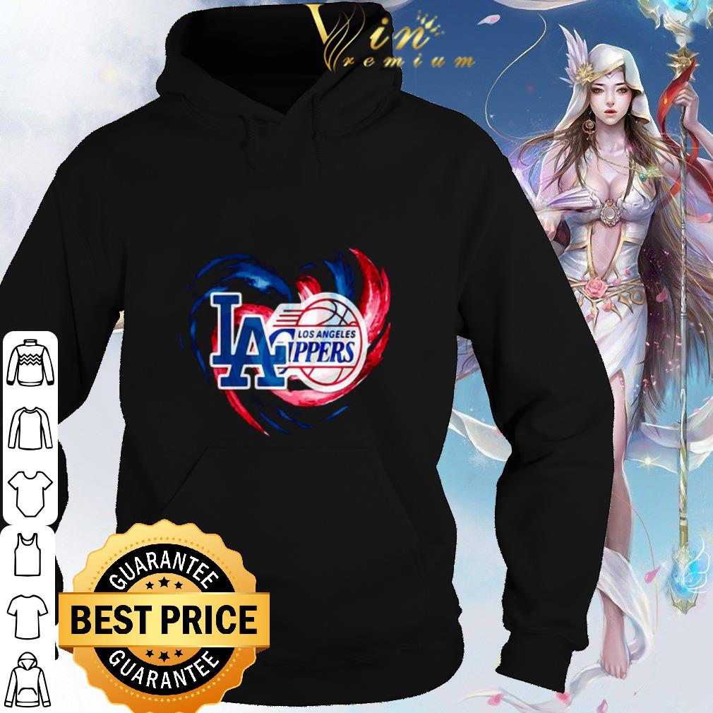 90f09388 top los angeles dodgers and los angeles clippers logo shirt 4 - Top Los Angeles Dodgers And Los Angeles Clippers Logo shirt