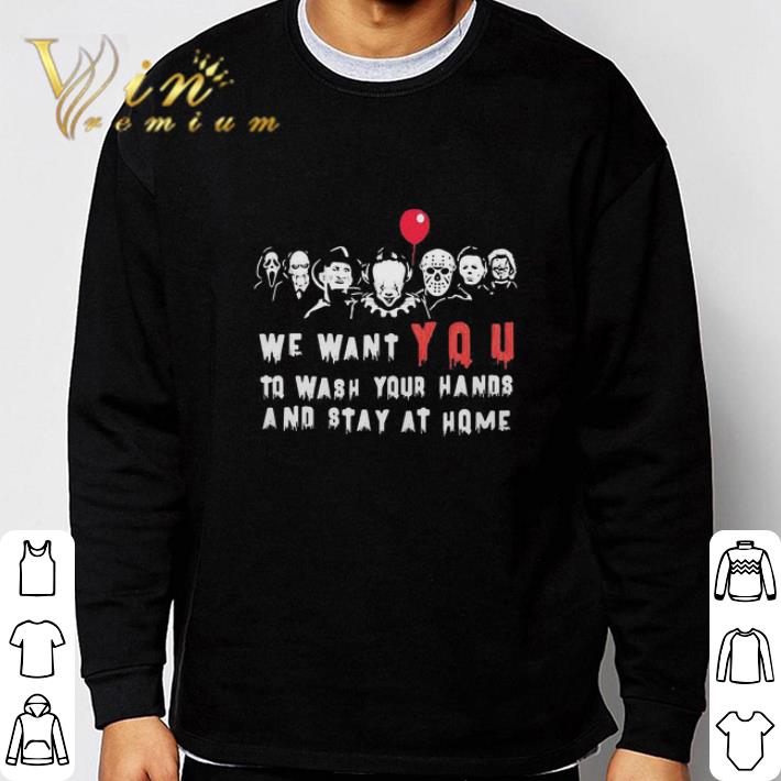 Halloween Horror Characters We Want You To Wash Your Hands shirt 999aed61 halloween horror characters we want you to wash your hands shirt 4 - Halloween Horror Characters We Want You To Wash Your Hands shirt