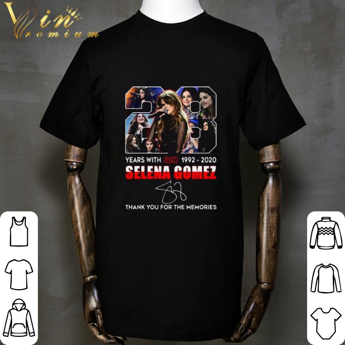 28 Years With Selena Gomez 1992-2020 Signature shirt