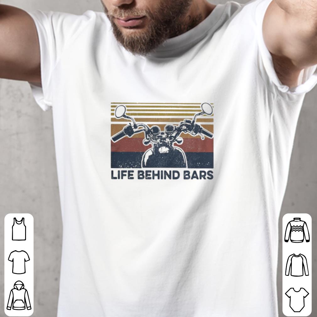 Official Vintage Life Behind Bars Motorcycle Retro shirt