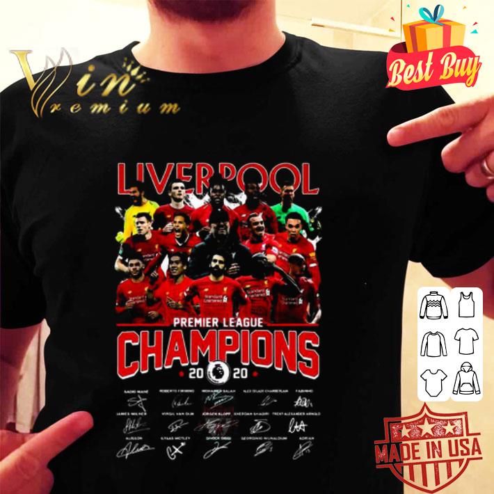 Liverpool Fc Premier League Champions 2020 Signatures shirt