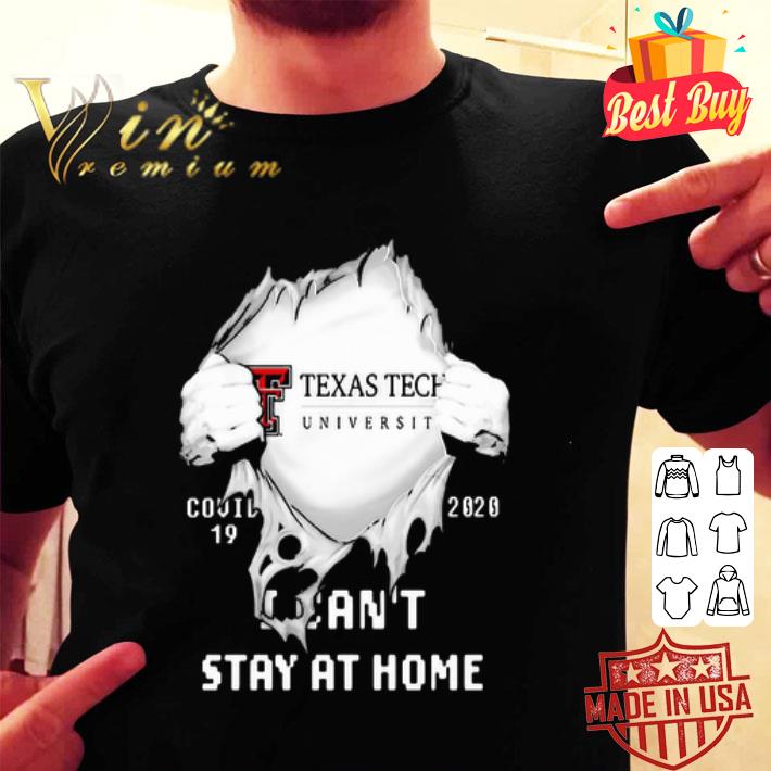 Logo Texas Tech University Insides Me Covid-19 2020 I Can’t Stay At Home shirt