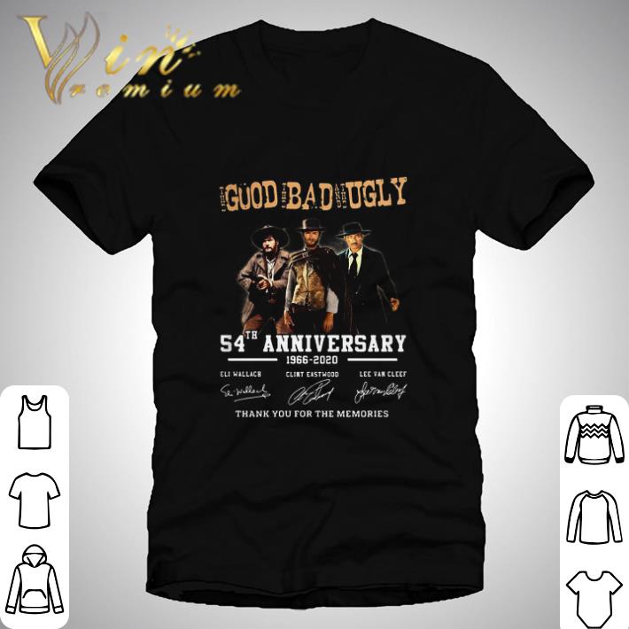 The Good The Bad And The Ugly Movie 54th Anniversary 1966 2020 signatures shirt