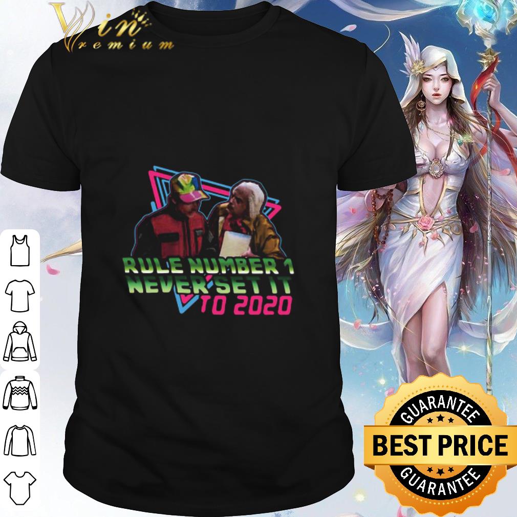 Official Rule Number 1 Never Set It To 2020 shirt