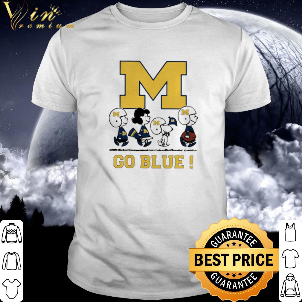 Official The Peanuts Michigan Wolverines Go Blue shirt