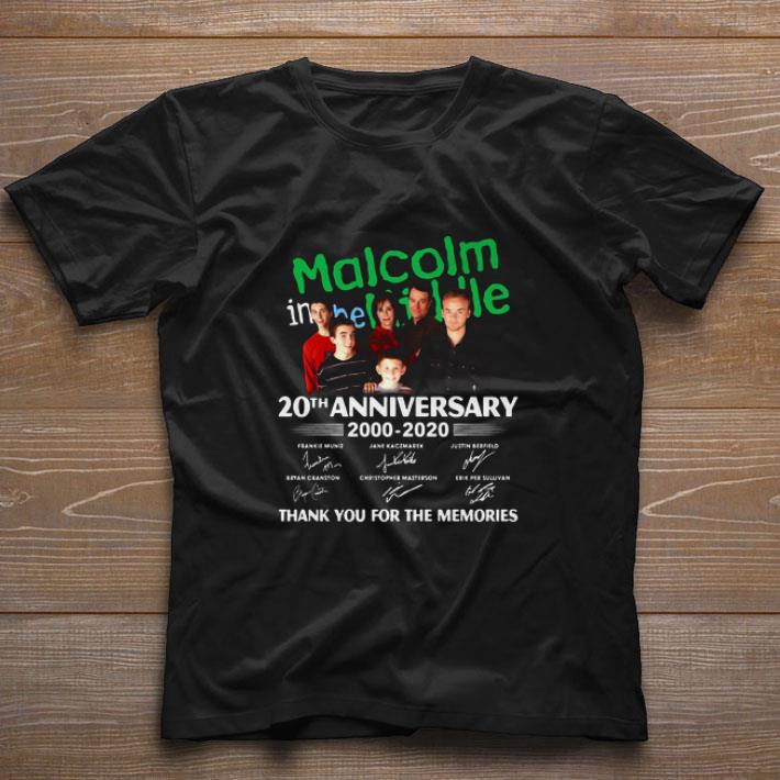 Premium Malcolm In The Middle 20th Anniversary 2000 2020 Signatures shirt
