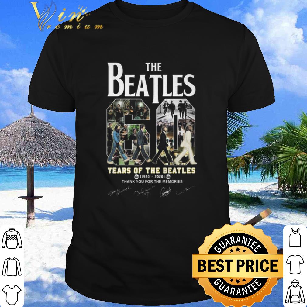 Official The Beatles 60 Years Of Operation 1960-2010 Signatures shirt