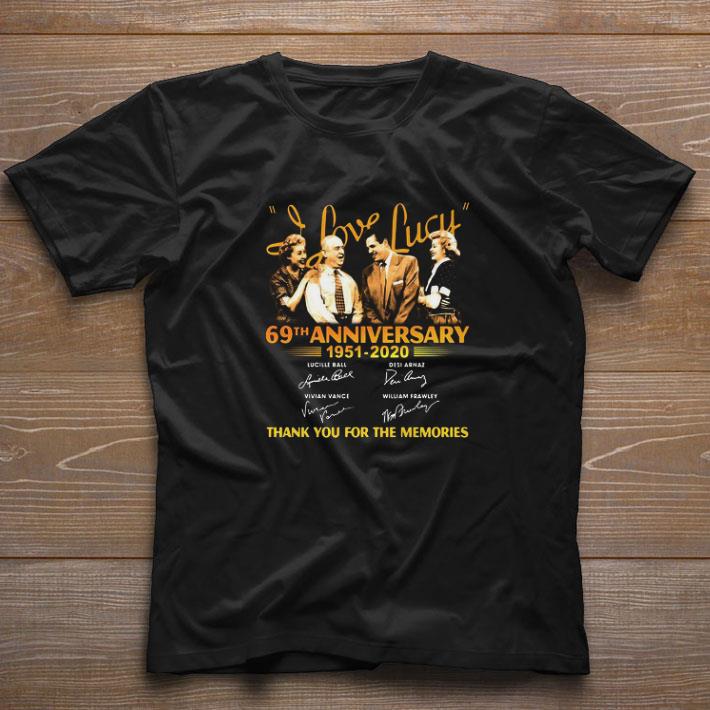 Premium I Love Lucy 69th Anniversary 1951 2020 Signatures shirt