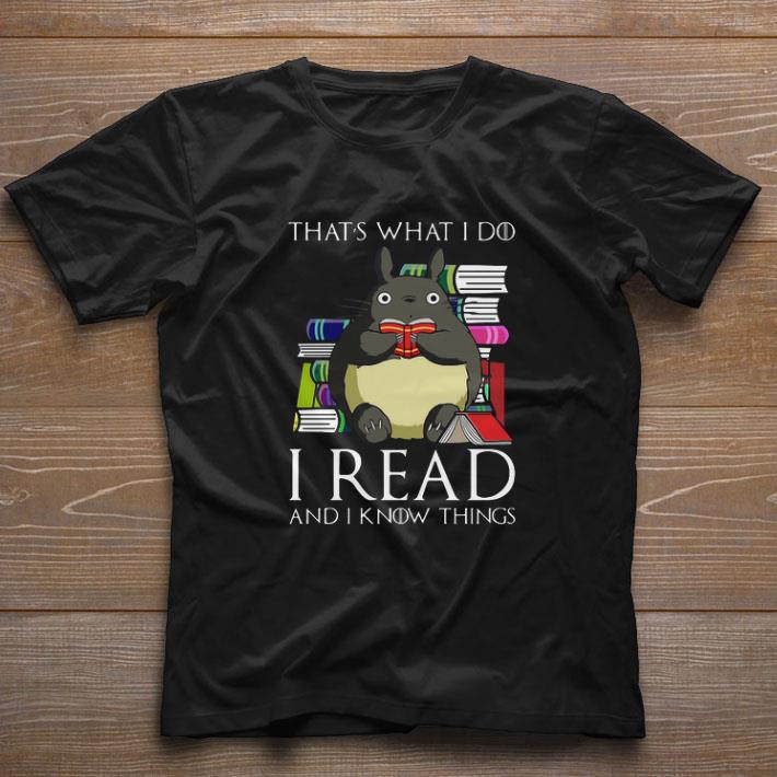 Funny That’s What I Do I Read And I Know Things Book Mouse shirt