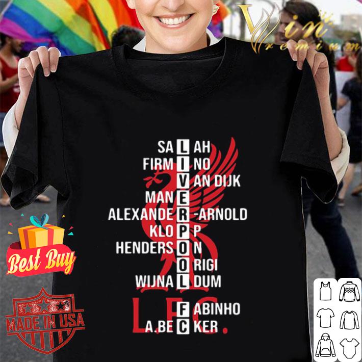 Liverpool Fc Salah Firmino Van Dijk Mane Alexander Arnold Klopp Henderson shirt