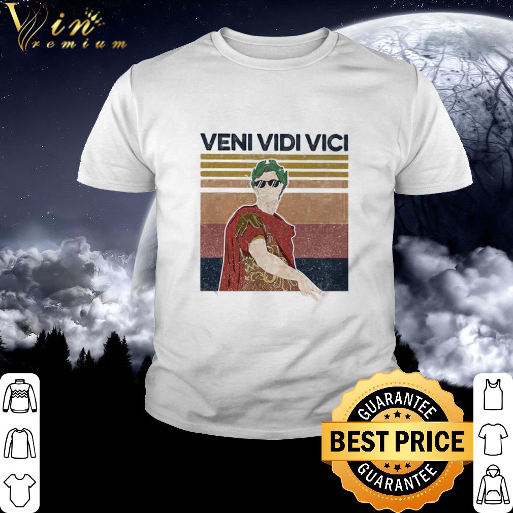 Original Julius Caesar Latin Quote Veni Vidi Vici Roman Vintage shirt