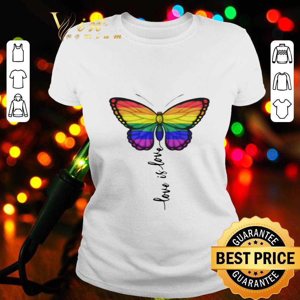 LGBT butterfly love is love shirt