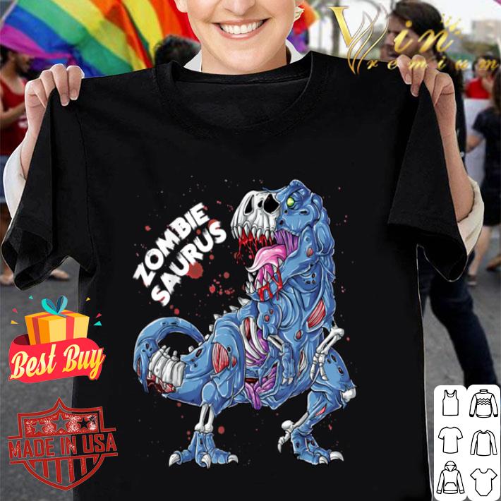 Zombie Saurus Halloween Kids Dinosaur T rex Gifts shirt