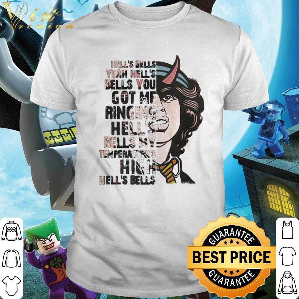 Official ACDC Band Hells Bells Lyrics shirt