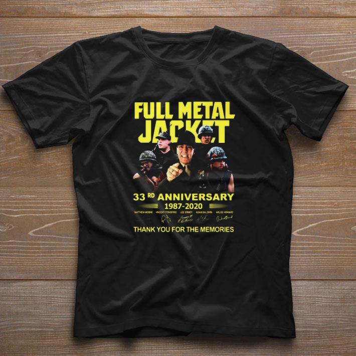Awesome Full Metal Jacket 33rd Anniversary 1987-2020 Signatures shirt
