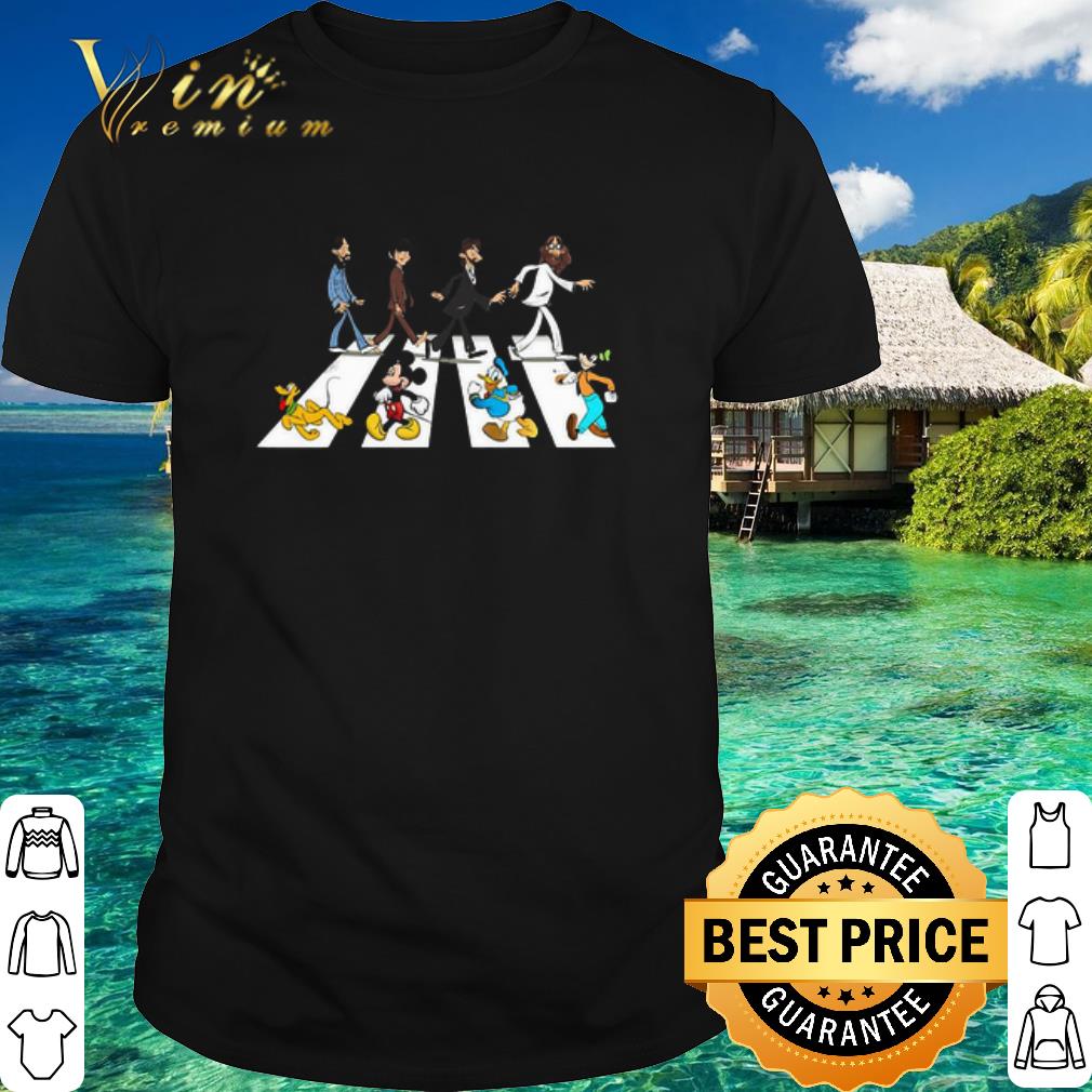 Pretty The Beatles And Mickey Character Abbey Road shirt