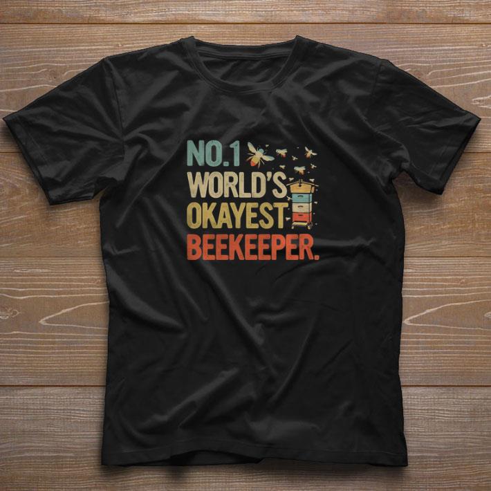 Official Bee No.1 World’s Okayest Beekeeper Vintage shirt