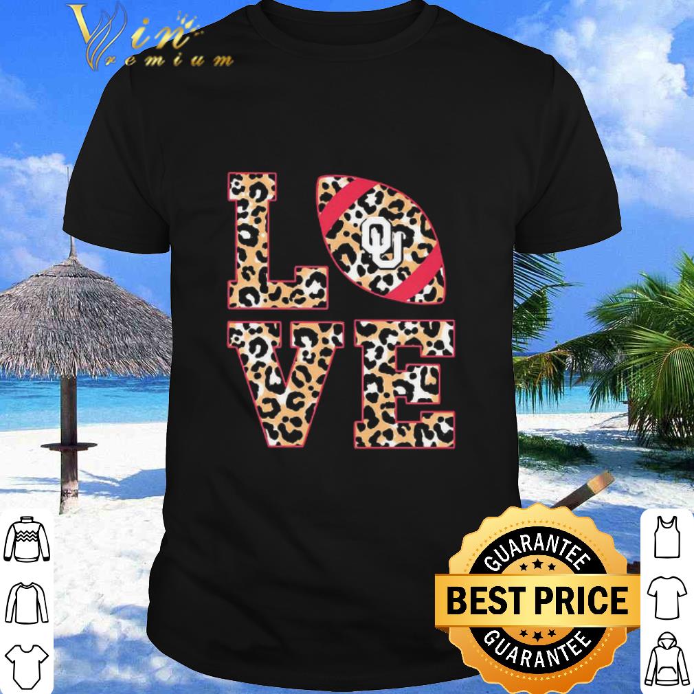 Cool Love Oklahoma Sooners Football Leopard shirt