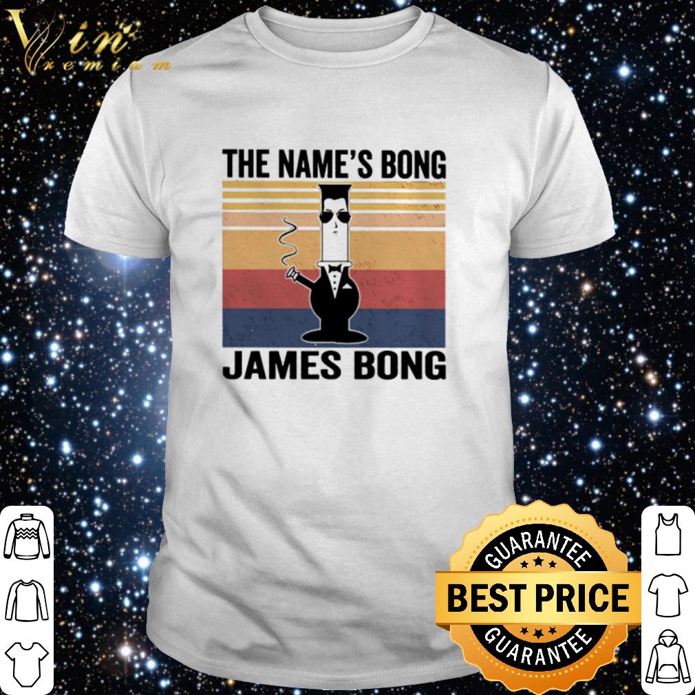 Official Vintage The name’s Bong James Bong James Bond 007 shirt