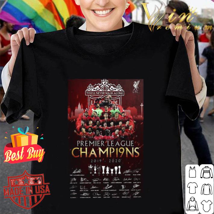 Liverpool Football Club Premier League Champions 2019 2020 Signatures shirt