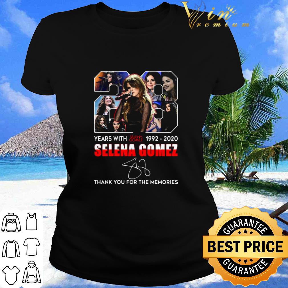 Official 28 Years With Selena Gomez 1992-2020 Signature shirt