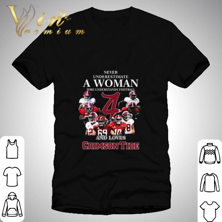 Never Underestimate A Woman Who Understands Football Crimson Tide shirt