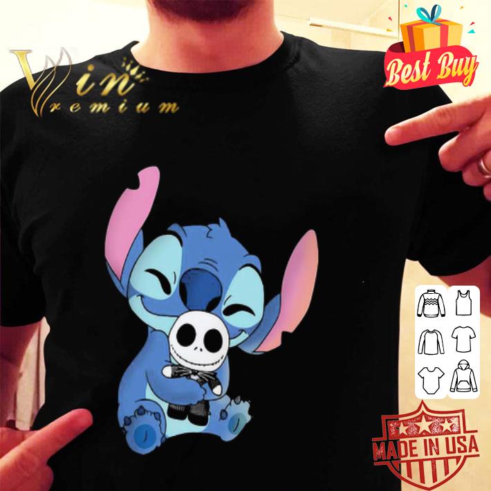 Disney Stitch Hug Jack Skellington shirt