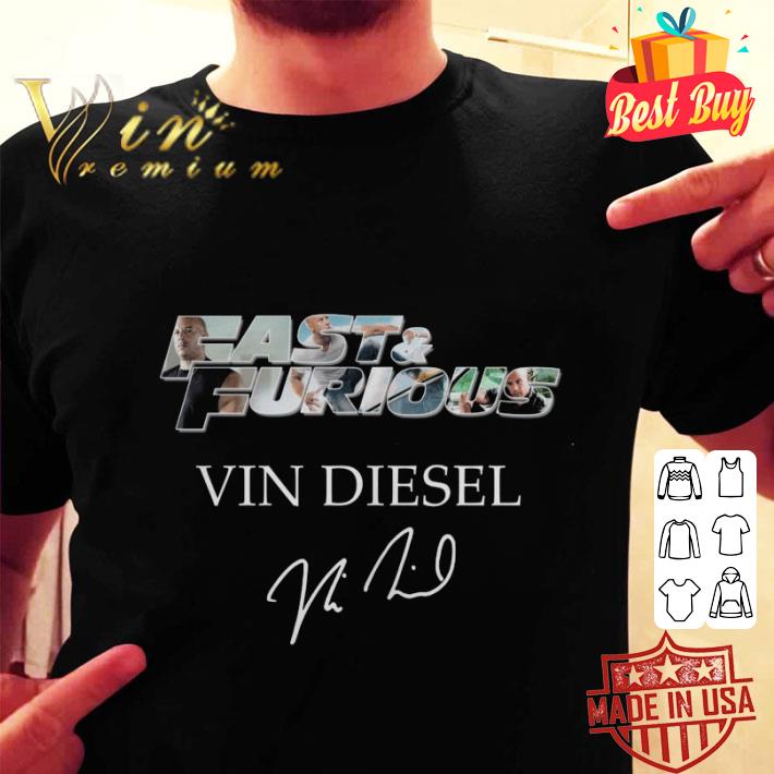 Official Fast & Furious Vin Diesel signature shirt