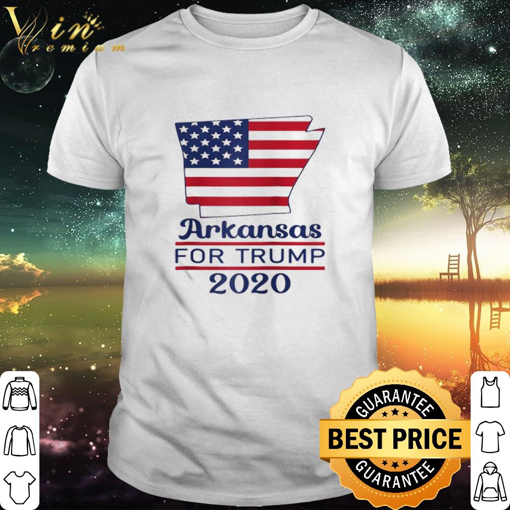 Official Arkansas For Donald Trump 2020 American Flag shirt