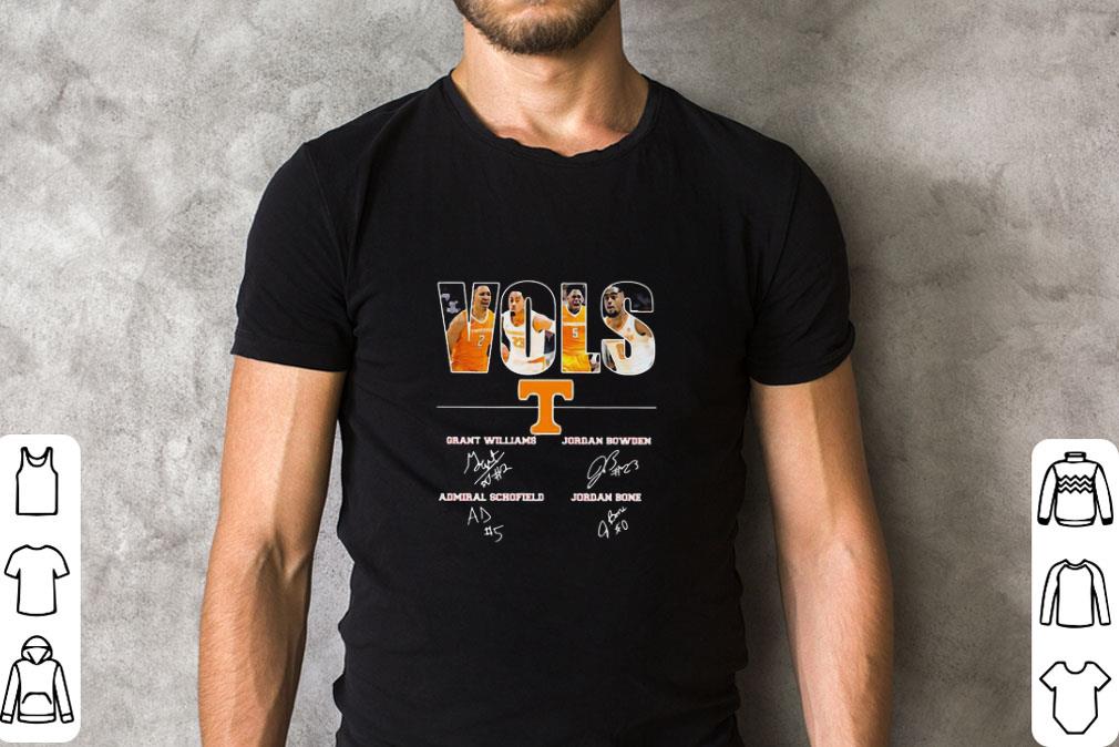 Funny Tennessee Volunteers Vols Players Signatures shirt