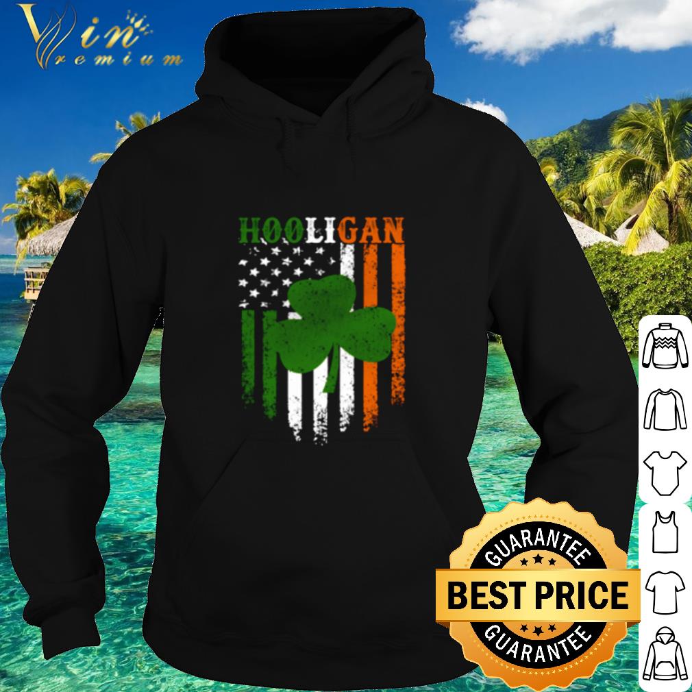 1dbd3606 official hooligan shamrock american flag shirt 4 - Official Hooligan Shamrock American Flag shirt