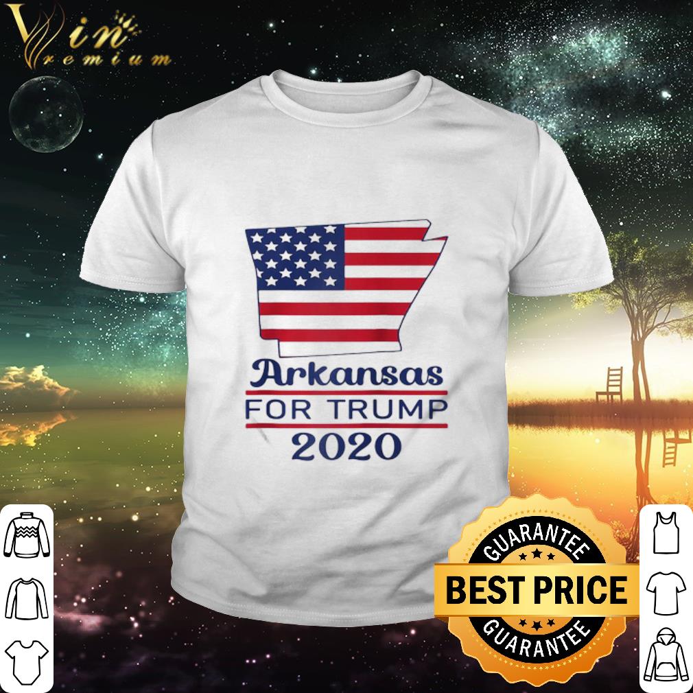 Official Arkansas For Donald Trump 2020 American Flag shirt