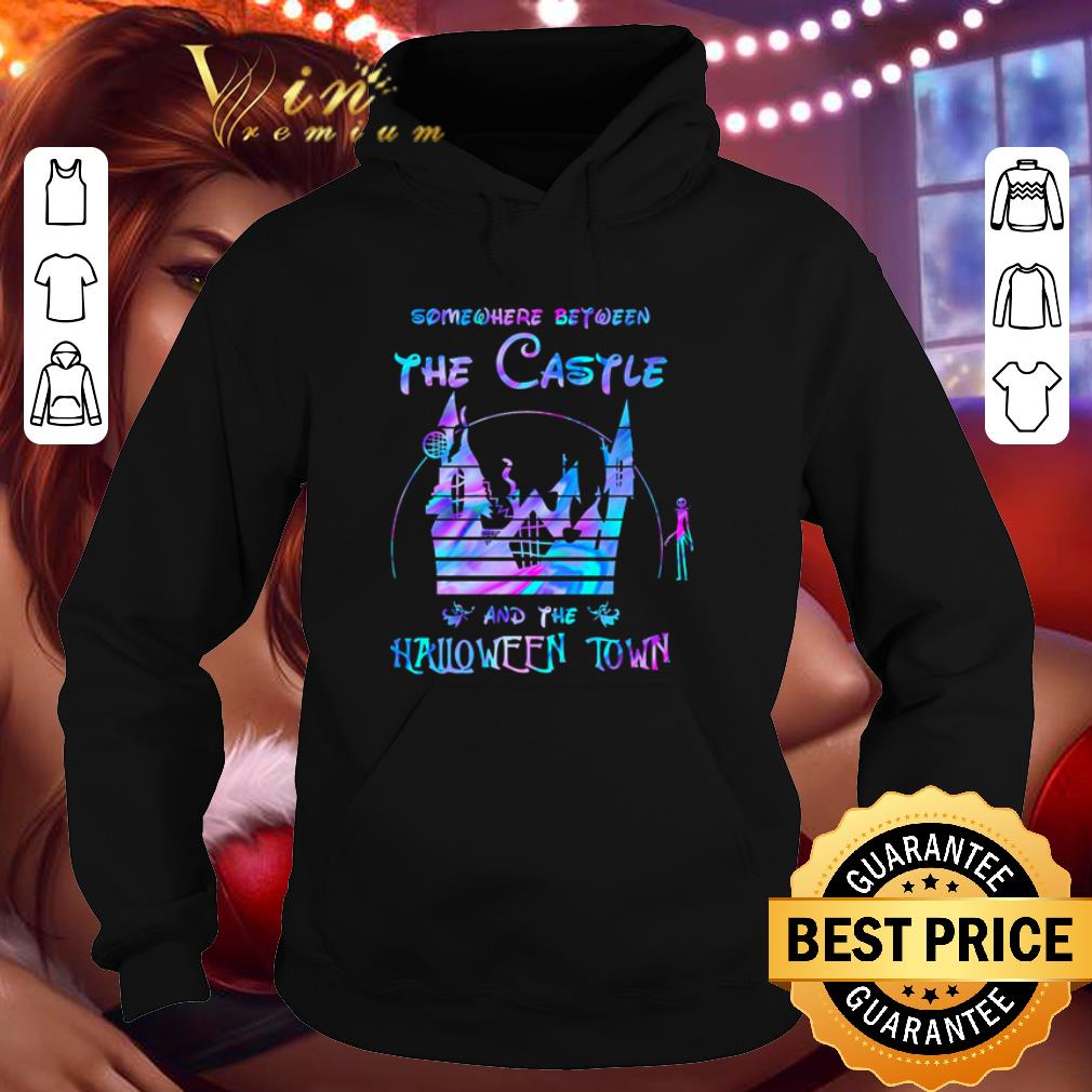 28298f1d disney world somewhere between the castle and the halloween town shirt 4 - Disney world Somewhere between the Castle and the Halloween town shirt