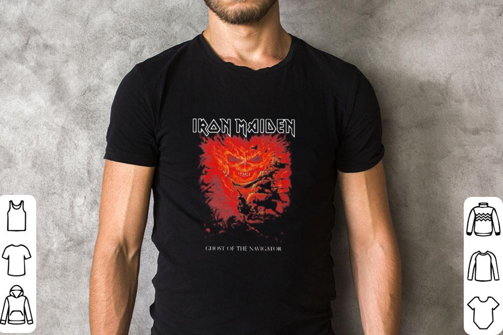 Funny Iron maiden band skeleton ghost of the navigator shirt Funny Iron maiden band skeleton ghost of the navigator shirt