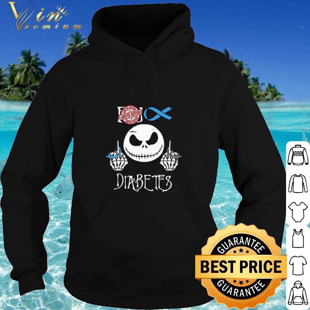 2c5a5306 premium jack skellington diabetes cancer awareness shirt 4 - Premium Jack Skellington Diabetes Cancer Awareness shirt