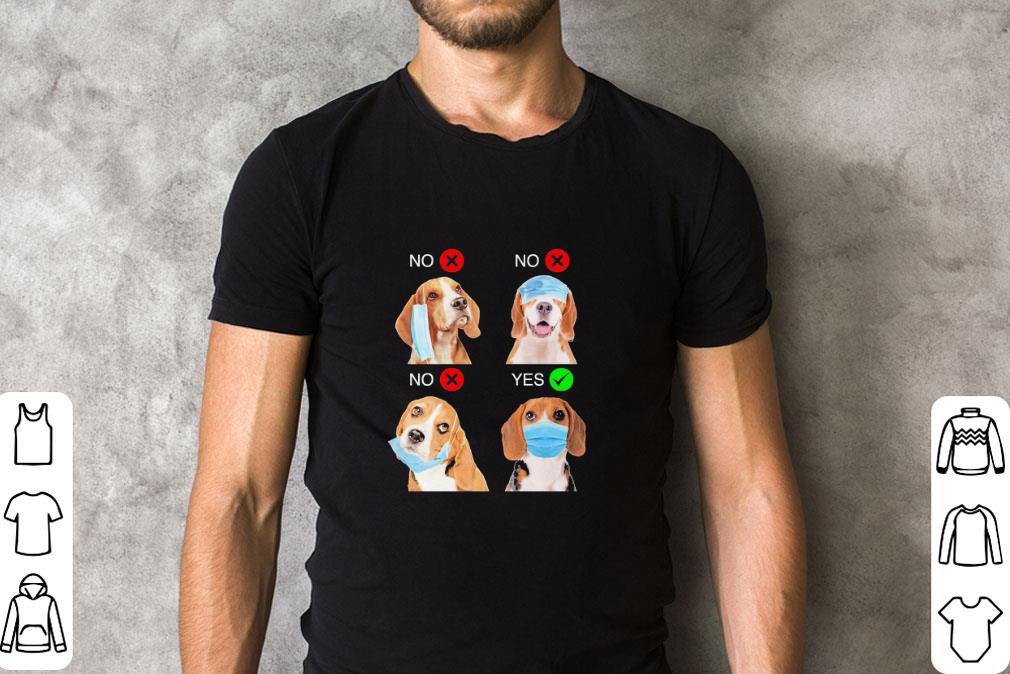 Original Beagle Dogs Right Way To Wear Mask Coronavirus shirt