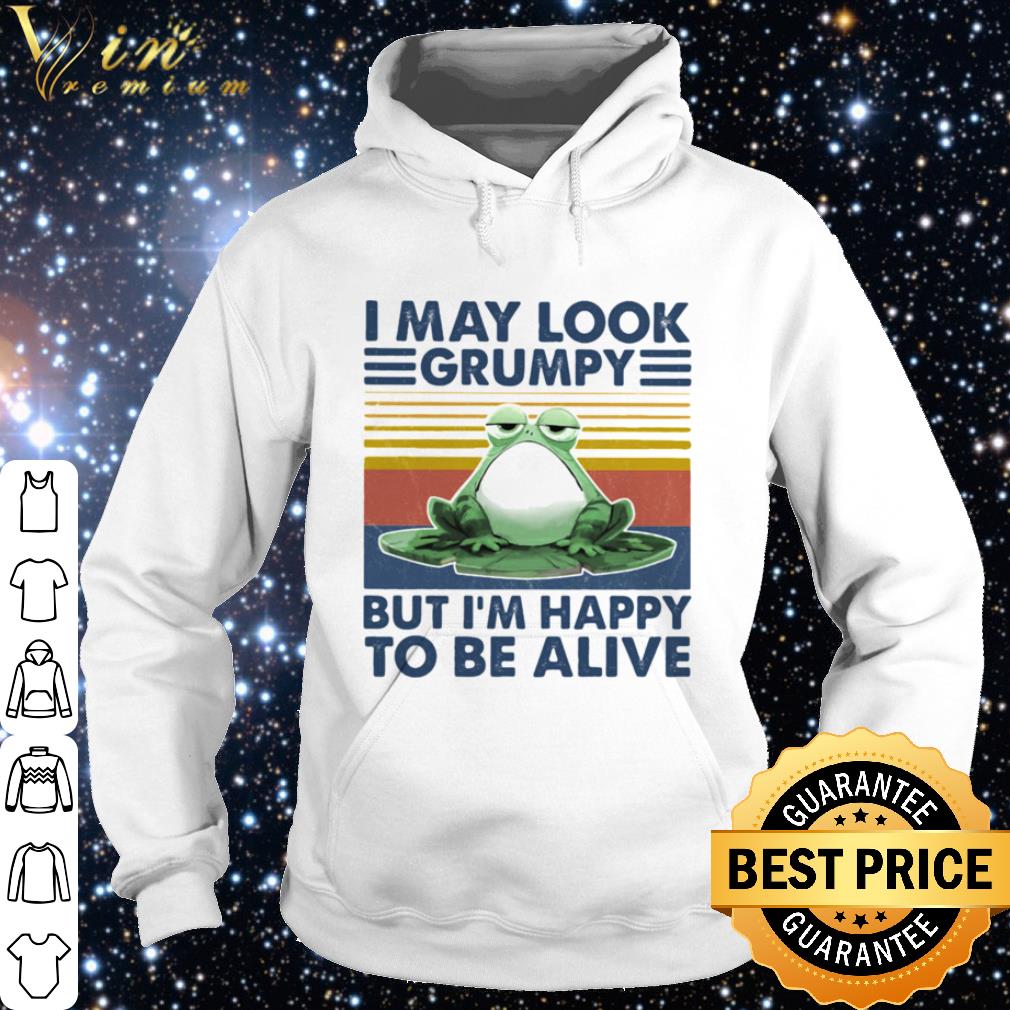 393d8e26 nice frog i may look grumpy but i m happy to be alive frog vintage shirt 4 - Nice Frog I May Look Grumpy But I’m Happy To Be Alive Frog Vintage shirt
