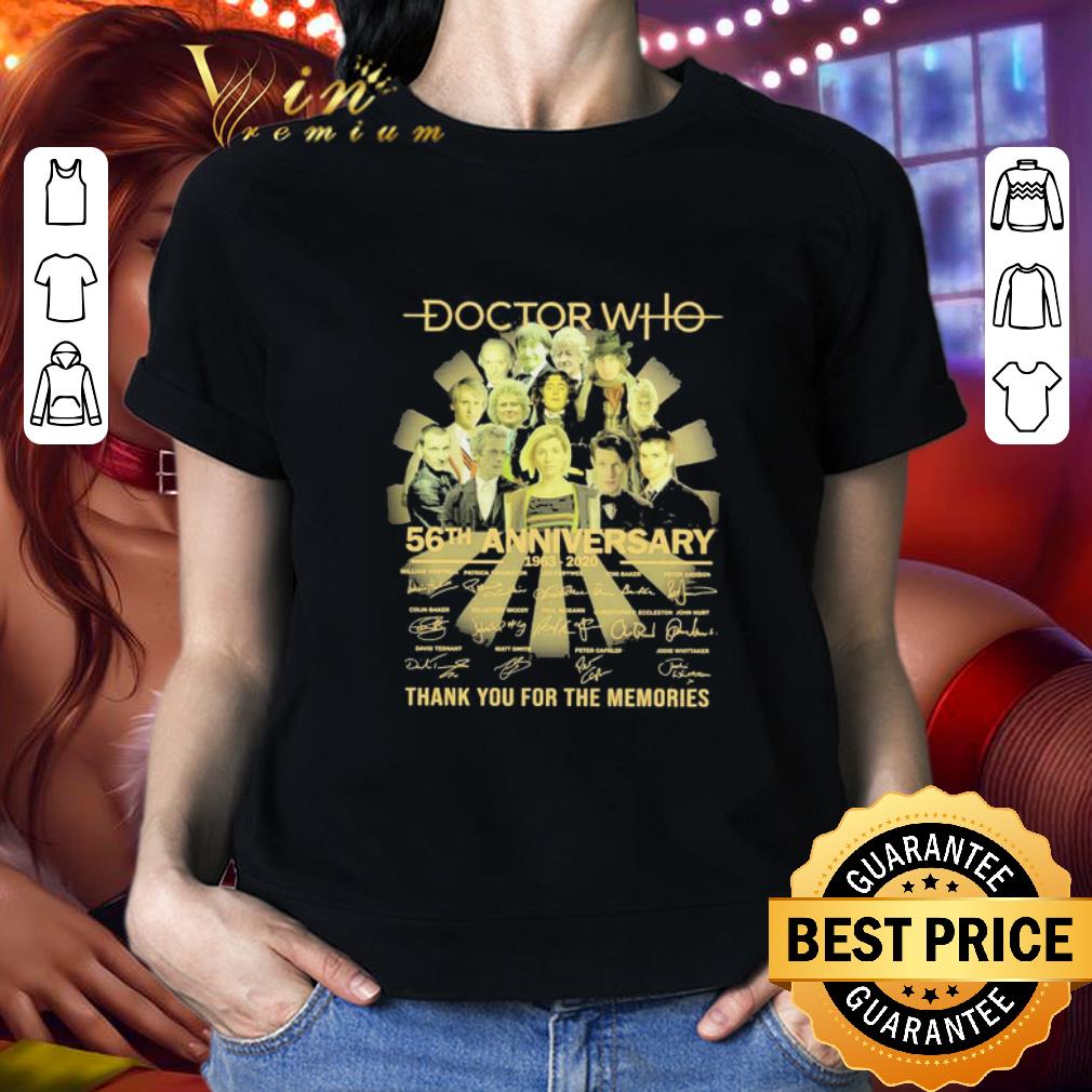 Doctor who 56TH Anniversary 1963 2020 signatures shirt