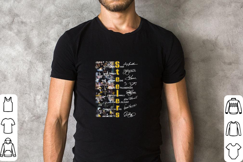 Funny Pittsburgh Steelers NFL John Stallworth Jerome Bettis signatures shirt