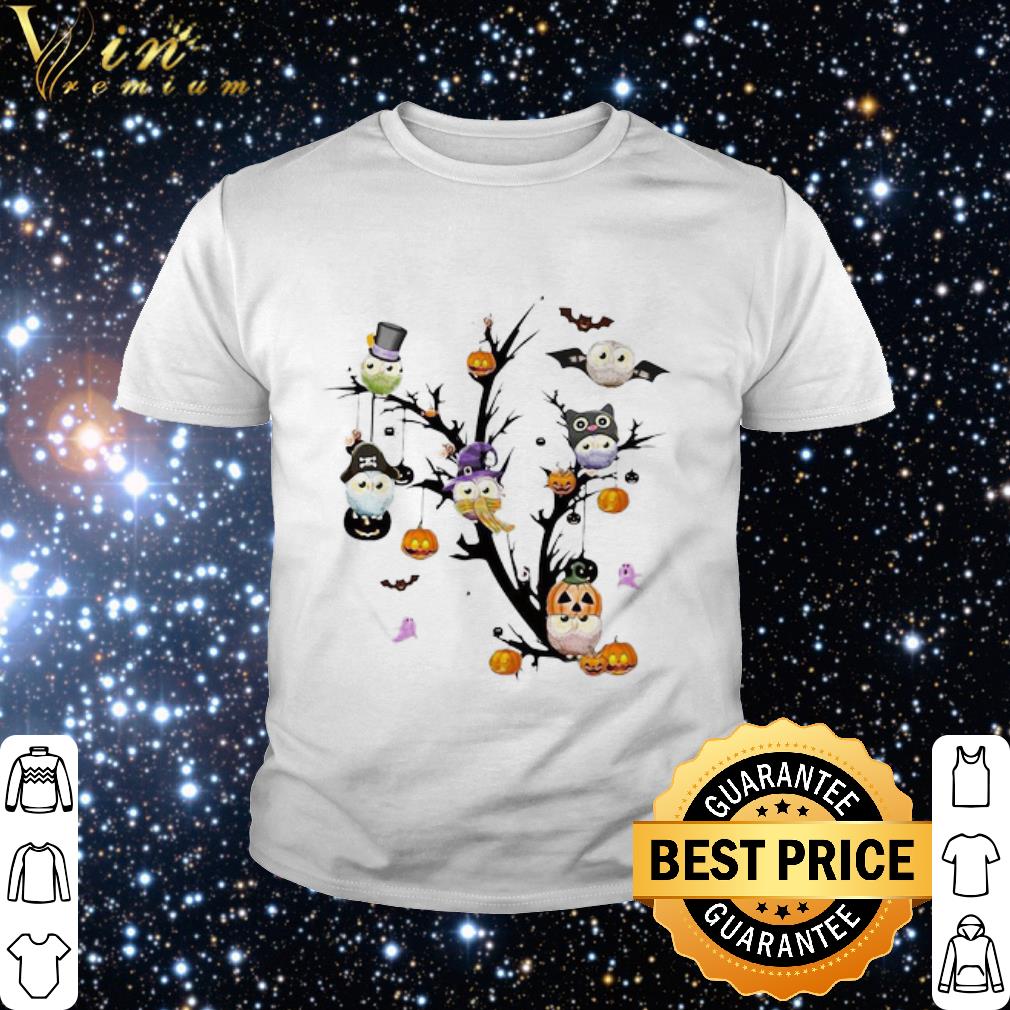 Official Halloween Owls Pumpkin Tree shirt