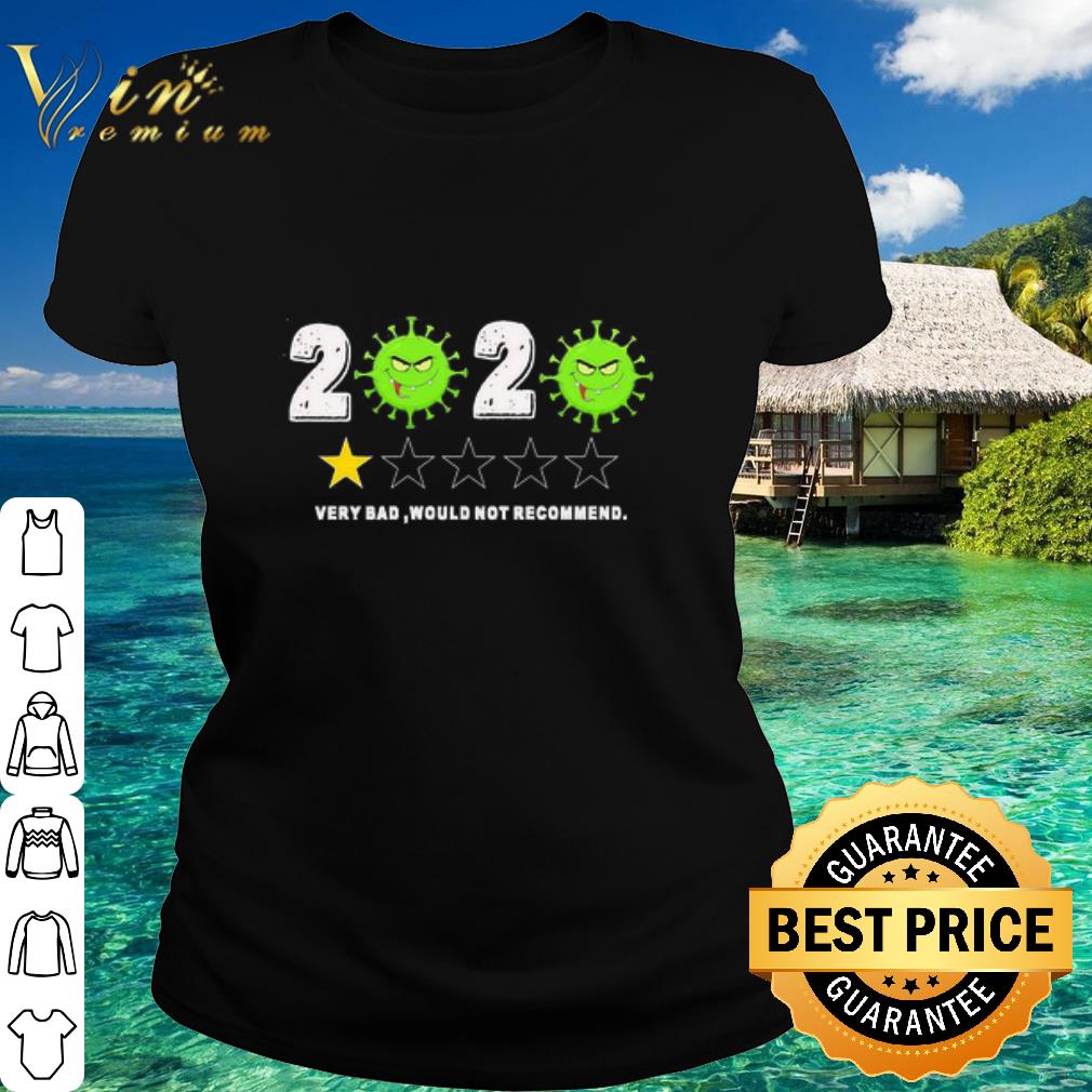Official Coronavirus 2020 Very Bad Would Not Recommend shirt