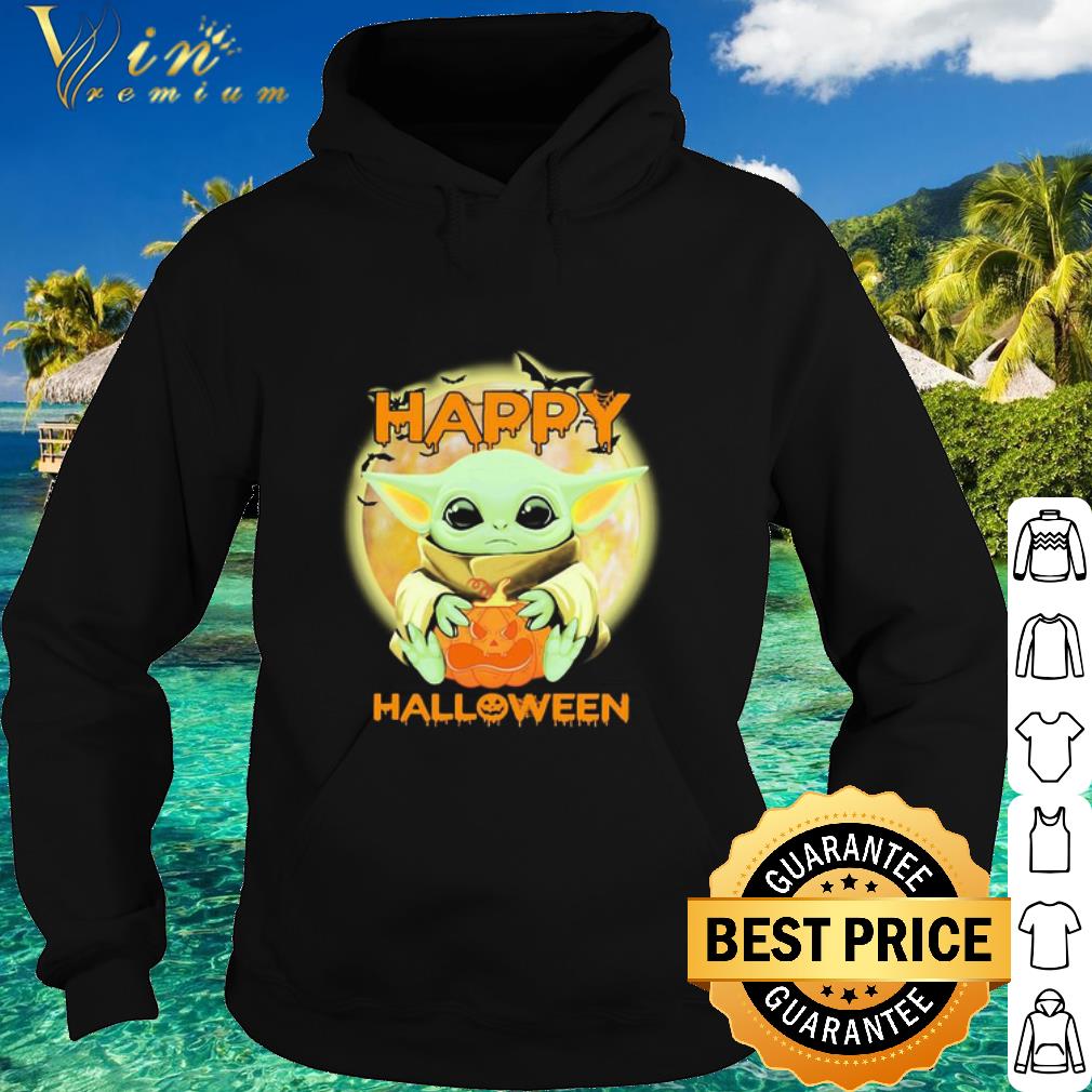 43adec05 best star wars baby yoda hug pumpkin happy halloween shirt 4 - Best Star Wars Baby Yoda hug Pumpkin Happy Halloween shirt