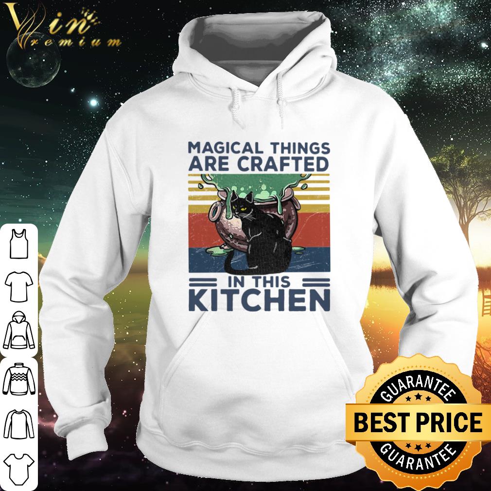 4b58aef5 top vintage magical things are crafted in this kitchen black cat shirt 4 - Top Vintage Magical Things Are Crafted In This Kitchen Black Cat shirt