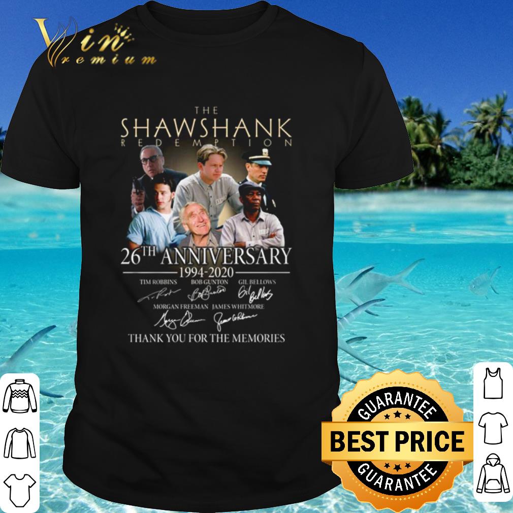 Best The Shawshank Redemption 26th Anniversary 1994-2020 Signatures shirt
